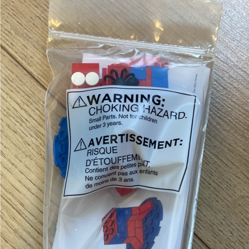 LEGO Marvel Superhero Set with Red and Blue Pieces